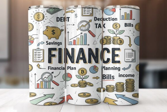 20oz Finance Accounting Tumbler Wrap PNG Review