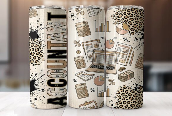 Accountant 20oz Tumbler Wrap PNG Review