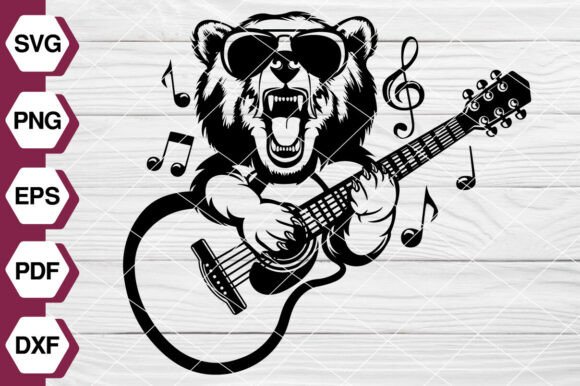 Bear Playing Guitar SVG EP622 Review
