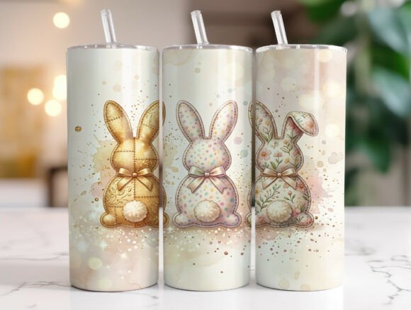 Bunny Easter 20 Oz Tumbler Wrap PNG Review