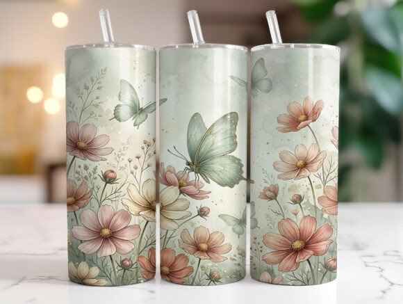 Butterfly Cosmos Flowers 20oz Tumbler Review
