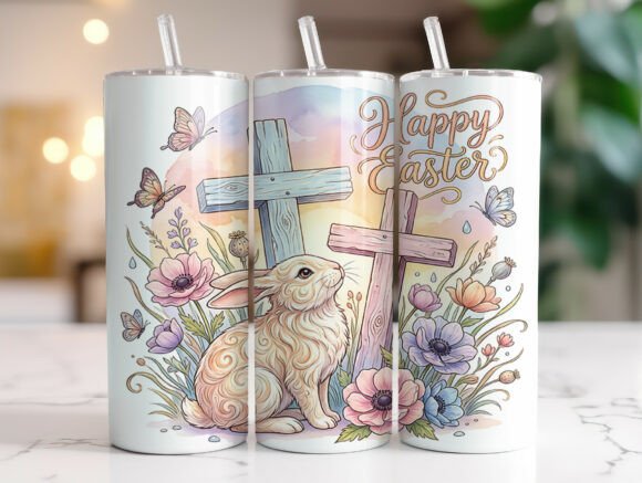 Christian Easter Bunny Cross Tumbler Review
