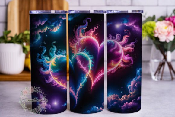 Cosmic Nebula Hearts Tumbler Wrap Review