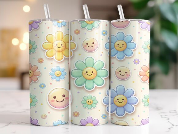 Daisy Smile Flower 20 Oz Tumbler Wrap Review