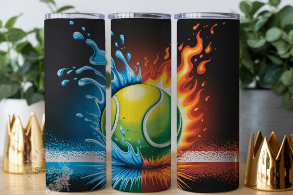 Fire Water Tennis Ball Tumbler Wrap Review
