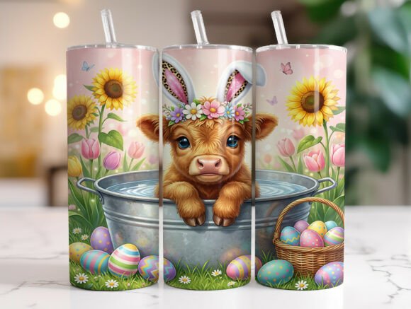 Floral Cow Easter Egg Tumbler Wrap Review