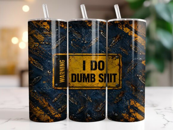 Funny Warning Rusty Metal Tumbler Wraps Review