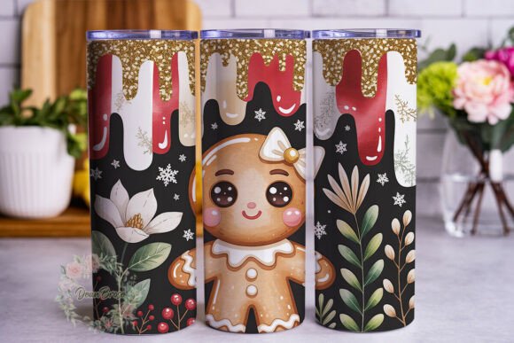 Gingerbread Winter Floral Tumbler Design Review