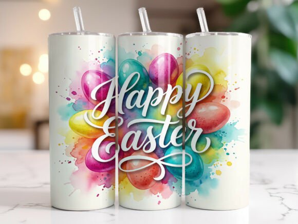 Happy Easter Colorful Eggs Tumbler Wrap Review