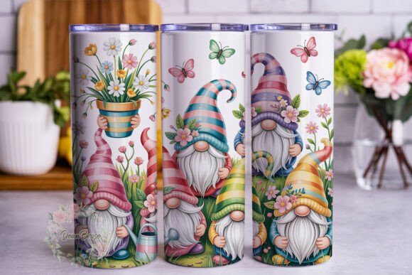 Pastel Garden Gnomes: A Designer's Tumbler Wrap Review
