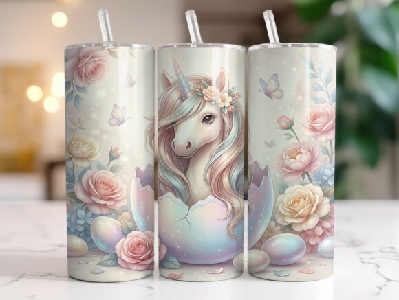 Pastel Unicorn Floral Easter Tumbler Review