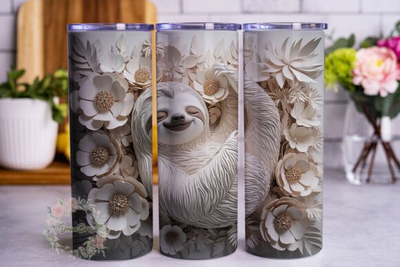 Sleeping Sloth Paper Art 20oz Tumbler Review