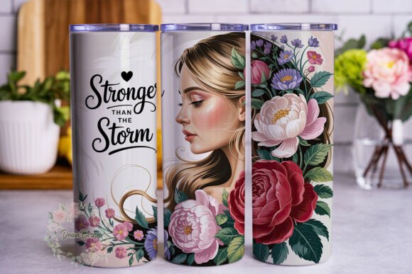 Stronger Floral Woman Tumbler Wrap Review