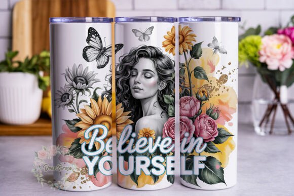 Sunflower Rose Empowering Woman Tumbler Review