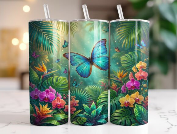Tropical Butterfly Orchid Floral Tumbler Review