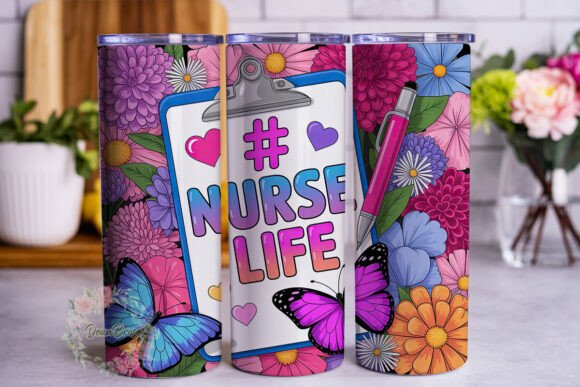 Vibrant Nurse Life Floral 20oz Tumbler Review