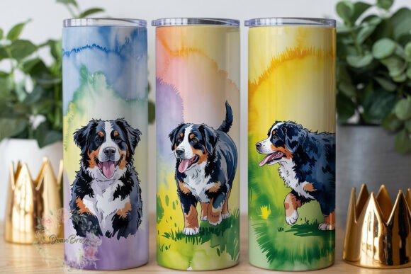 Watercolor Bernese Dogs 20oz Tumbler Review