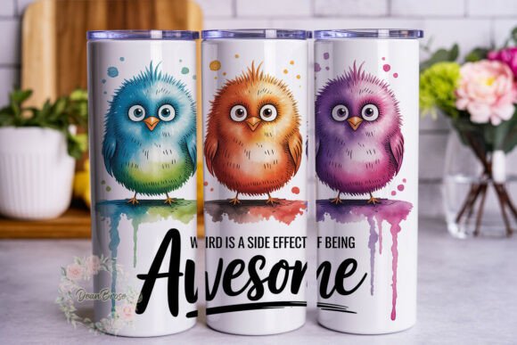 Weird Awesome Birds 20oz Tumbler Wrap Review