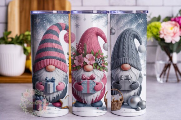 Winter Gnomes Gift Scene 20oz Tumbler